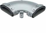 90 Koleno 90 kompletné, ploché 250 mm 57 mm 250 mm 16,00 231121 LVE BF 45 Koleno 45 kompletné, ploché 225 mm 57 mm 225 mm 16,00 231120 LVE Ü 180 Prechodový kus, zmena polohy 180 144 mm 69 mm 64 mm