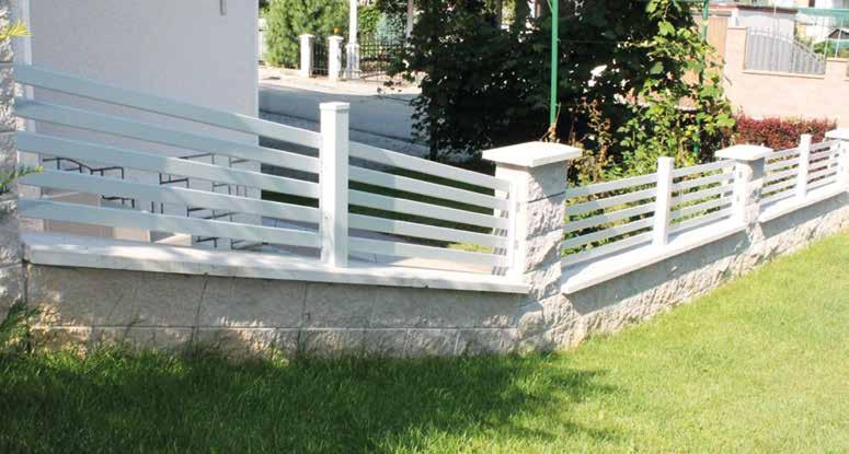 ograje & vrata PREČNOPROFILNA IGRAJA ograje & vrata PLOČEVINASTA OGRAJA ALU PREČNO PROFILNA IGRAJA Siena Prečni profili Alumero ograje Ravena so dimenzije 78 x 19 mm.