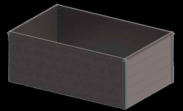 NIEMALS STREICHEN Avtomatsko odpiranje pokrova zabojnika DIVERSE BOKS ZA ZABOJNIKE ZA SMETI ALUMERO visoka greda je sistem iz čistega aluminija iz