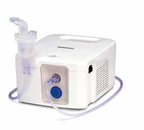 Výkonný kompresorový inhalačný prístroj (7L vzduchu pri 100kPa) Omron S.S.K. (Smart Structure Kit) Inhalačný set (jednoduchý, len dvojdielny) Nebulizačný výkon 0,4 ml/min.