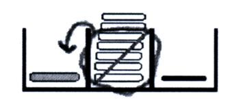 במספר 72 מופיעות שתי דסקיות בעמודה הראשונה מימין ושבע דסקיות בעמודה השנייה. מצב זה אינו תקין בבסיס 5, ולכן יש להמיר )להעביר לעמודה השלישית( חמש דסקיות לדסקית אפורה בעמודה השלישית.