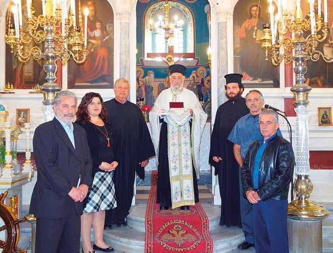 Στόν Ἱερό Ναό Ἁγίου Νικολάου διακονοῦν: Πρωτ. Γερβάσιος Πέτρου, πρόεδρος κ. Γεώργιος Κατσοτούρχης, ἀντιπρόεδρος π. Κωνσταντῖνος Σμαλιός, ταμίας κ.