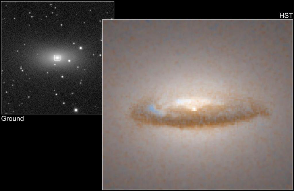 Čierne diery Supermasívnu čiernu dieru v centre galaxie NGC 7052 prezradil akréčny disk hmoty, ktorá okolo nej