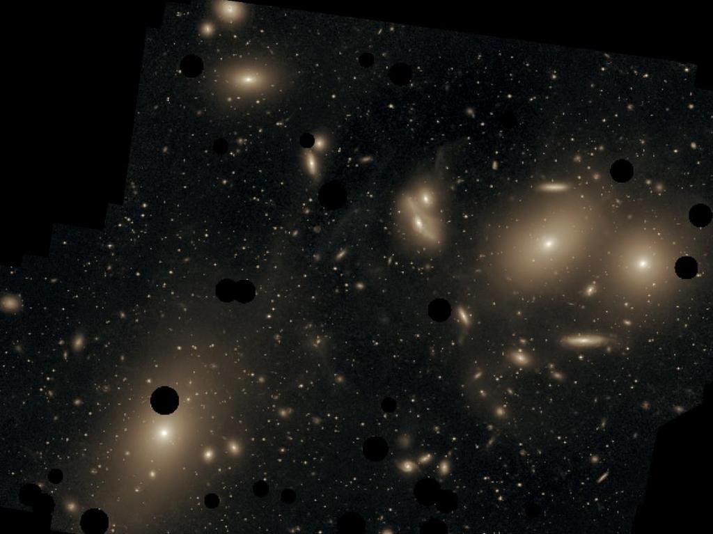 Kopy galaxií Hmota má tendenciu zoskupovať sa do väčších štruktúr hierarchické usporiadanie. Hviezdy, dvojhviezdy, viacnásobné hviezdne sústavy (M 1 10 2 M ).