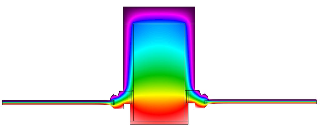Detail č.2 Detail styku piliera s oknami Výpočtový model θ e = -13 C h e = 25 W/m 2 K Minerálna vlna hr. 100mm Minerálna vlna hr.