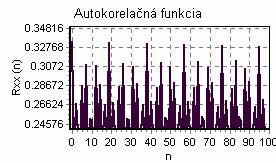 Obr. 9: Porovnane autokorelačných funkcí parcálnych generátorov metódy shuffle Výsledky χ testu: