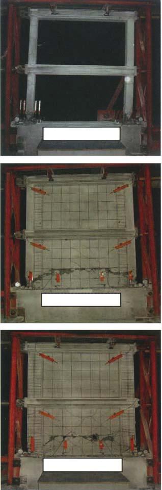 Eπισκευές Specimen 1 Specimen 2 Τα μοντέλα με τοιχοπλήρωση παρουσίασαν αυξημένη δυσκαμψία από 38 έως 78 φορές από τα πλαίσια χωρίς τοιχοπλήρωση.