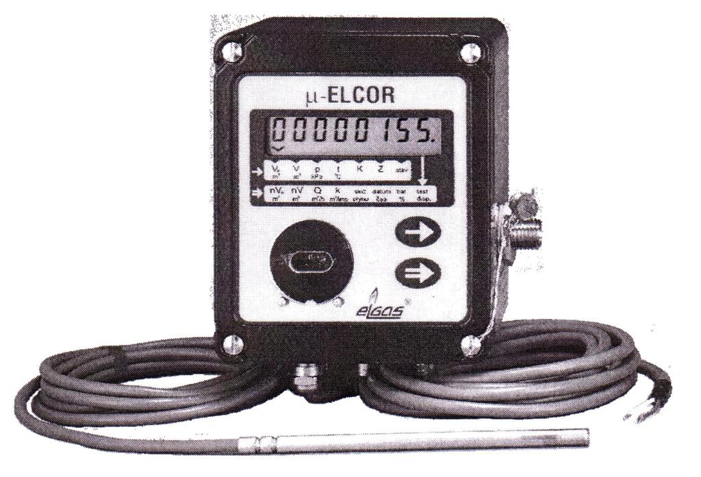 Gāzes tipuma korektors Micro-ELCOR Tehniskais apraksts Ekspuatācijas instrukcija Montāžas instrukcija Saīsinātais variants Caurpūdušā gāzes apjoma
