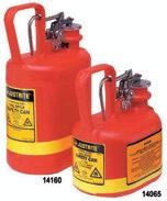 pri skladovaní nebezpečných látok. Nádoby spĺňajú požiadavky predpisov US-OSHA a NFPA, pretlakový ventil je certifikovaný podľa FM a ULC smerníc. Názov Rozmery (pr./výška) Kat.