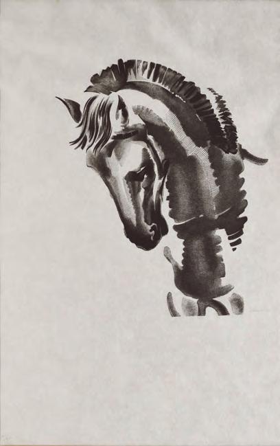 Ξυλογραφία σέ ὄρθιο ξύλο, 240 x 224 mm.