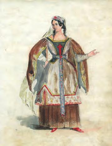 Ὑδατογραφίες σέ χαρτί, ἡ καθεμία: 229 x 180 mm.
