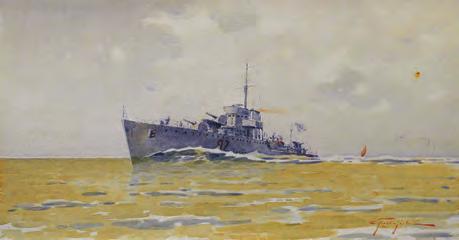 Ὑδατογραφία σέ χαρτί, 260 x 440 mm.