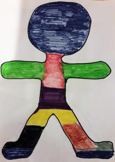 28 Interprétation du portrait langagier Placée en tête la langue grecque, sa langue maternelle, coloriée en bleu foncé couleur qui la représente.