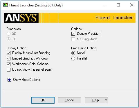 Εικόνα 5.2: Έναρξη του Ansys Fluent 5.