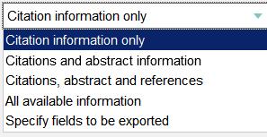 από Scopus Επιλέγουμε τα άρθρα