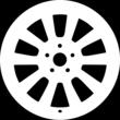 17", offset 52,5 mm, για ελαστικά 235/55 R17 Περιλαμβάνει