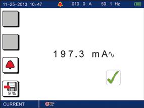 3P - forma semnalului de testare: AC, pulsatil sau continuu - activarea/dezactivarea Beeper Volt în modul Pantă - activarea/dezactivarea alarmelor în modul Impuls L1 L3 L2 ĂSURAREA CURENTULUI DE