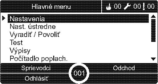 2. Vyberte užívateľský účet, ktorý chcete vymazať. Nemôžete vymazať východiskový účet užívateľskej obsluhy. 3. Stlačením tlačidla F4 (Vymazať) vymažete označený účet. 4.