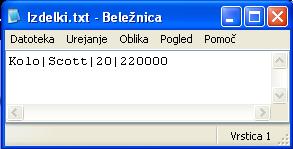 15 DATOTEKE 15.1 UVOD V vseh dosedanjih programih smo podatke brali s standardnega vhoda (tipkovnica) in jih pisali na standardni izhod (zaslon).