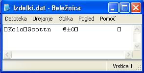 posebnimi ločili (npr znakom ali pa z znakom vejica ipd.), datoteke pa vsebujejo tudi znake end of line (znak za konec vrstice). Tekstovne datoteke imajo torej vrstice.