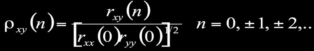 (2) Correlation: (a) Given two N- length sequences,