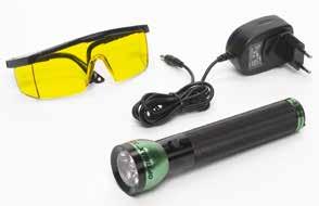 48 UV detekcia netesností UV detekcia netesností 49 UV lampa s modrým LED svetlom na detekciu netesností UV lampa s modrým LED svetlom na detekciu netesností Prevádzkové napätie 12 V, priame
