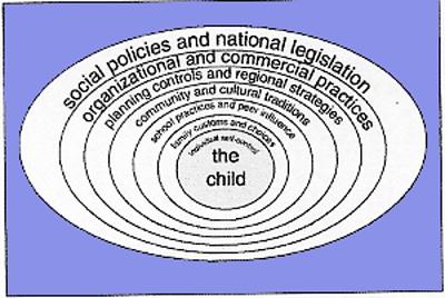 καθώς και ομαδικές δραστηριότητες, οι θα εφαρμοστούν μέσω διαφόρων στρατηγικών σε τοπικό, εθνικό και διεθνές επίπεδο. ( πίνακας 32) Πίνακας 32. Παράγοντες που επηρεάζουν το περιβάλλον ενός παιδιού.