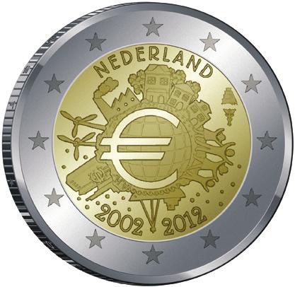 C 17/13 HOLANDO Legenda: NEDERLAND/2002 2012 Značka mincovne: značka mincovne a