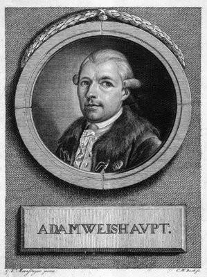 ILLUMINATI ΙΔΡΥΣΗ Την πρωτομαγιά του 1776 ο Γερμανός φιλόσοφος Άνταμ Βαϊσχάουπτ ιδρύει στο Ίγκοσταλντ της Βαυαρίας την μυστική εταιρία των Illuminati (Πεφωτισμένων).