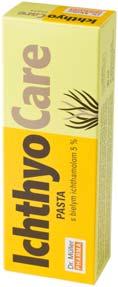 IchthyoCare pasta Pasta s bielym ichthamolom 5 % je vhodná ako prostriedok následnej starostlivosti o problémovú