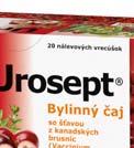veľkoplodá suchý koncentrát (Vaccinium macrocarpon) 1 150 mg nestanovené vňať lipkavca pravého (Galium verum) 1 150 mg nestanovené rozmarínový list (Rosmarinus