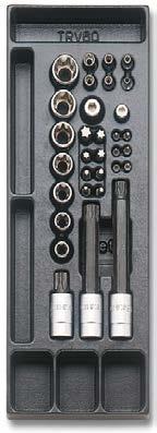 surubelnite Torx cu gaura T9-T10-T15-T20-T25-T27-T30-T40 suport termoformat 66 29 T112 T264 Set