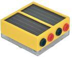Solárna technika P3600-2A MBC dvojitý solárny článok 2 solárne články s magneticky priľnavou skrinkou a s priehľadným dnom; cez 4 oddelené bezpečnostné zdierky je jednoduché a jasné zapojenie do