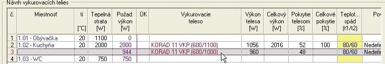 V pravom dolnom rohu dialógového okna Výber výrobku si zvoľte povrchovú úpravu vykurovacieho telesa. Štandardne je nedefinovaná, pri jej zmene na hladkú čelnú stenu, resp.