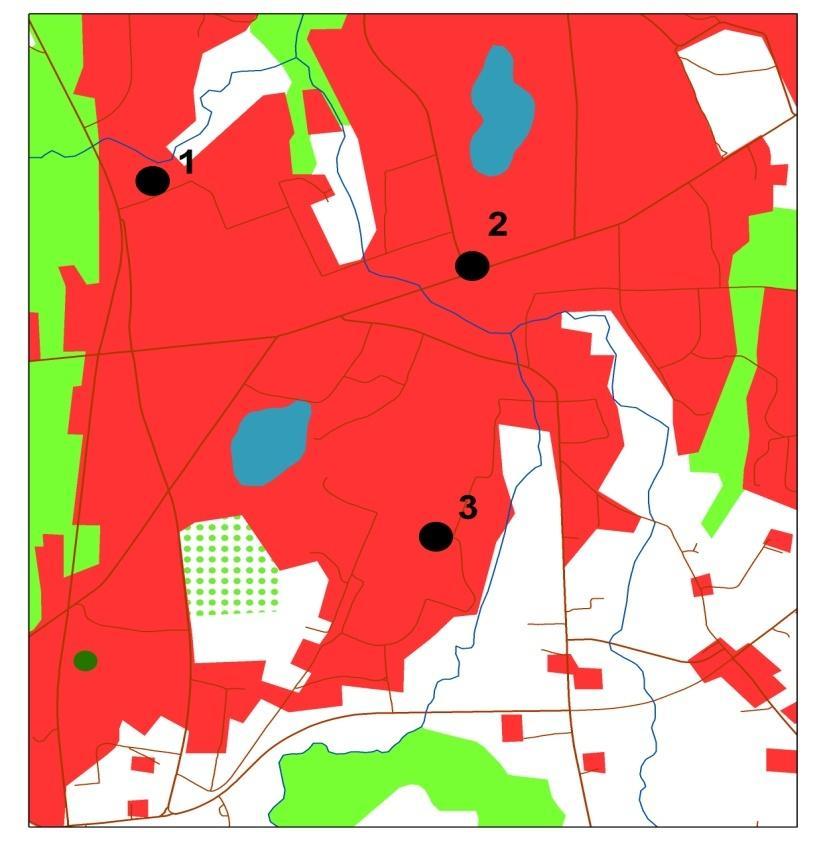 2011 m. I-IV ketv. Utenos rajono savivaldybės teritorijoje buvo atlikti antropogeninės oro taršos tyrimai. Ąţuolijos gyvenamųjų namų kvartale (ţr. 1 pav.