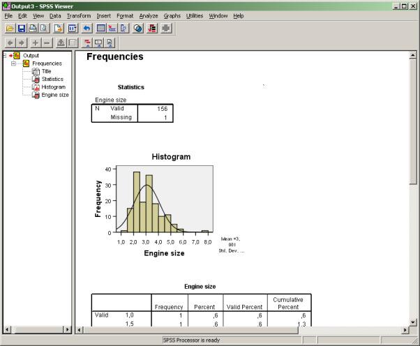 SPSS Možnost