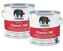 Ξύλινες & Μεταλλικές Επιφάνειες CAPALAC CLASSIC Gloss/Satin Ο 4 ΛΕΥΚΟ / ΒΑΣΗ W 6 0,75L 4 2,35L ΒΑΣΗ TR 6 0,658L Ριπολίνη διαλύτου υψηλής ποιότητας για εσωτερική και εξωτερική χρήση.