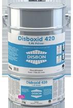 Προϊόντα Δαπέδων DISBOXID 420 Ο 5kg Εποξειδικό αστάρι διαλύτου δύο συστατικών, διάφανο, κατάλληλο για την προετοιμασία δομικών επιφανειών εσωτερικής και εξωτερικής χρήσης.