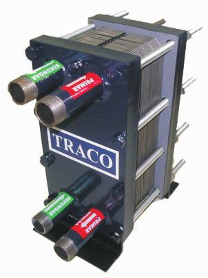 Pločasti izmenjivači toplote TRACOPM S pločasti izmenjivači toplote sa zaptivačima konstruisani su specijalno za daljinsko grejanje i industrijske procese.