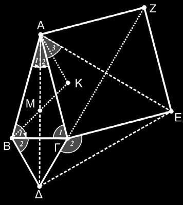 Πρόβλημα 4 Δίνεται ισοσκελές τρίγωνο ΑΒΓ (ΑΒ=ΑΓ) με Α = 30. Εξωτερικά του τριγώνου κατασκευάζουμε ισόπλευρο τρίγωνο ΒΓΔ και τετράγωνο ΑΓΕΖ.