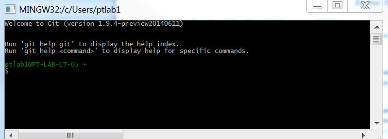 Εικόνα 20: Git bash 7.1.