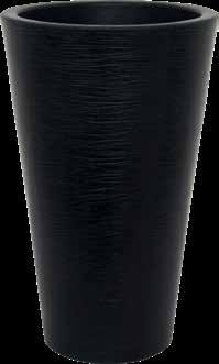 Round Wavy Texture: Wavy Recommended Colors: BN ST WH AN Code Dimensions (cm) Volume (L) Saucer D H B RND 40W 25 40 16 12 Internal RND 50W 31 51 20 25