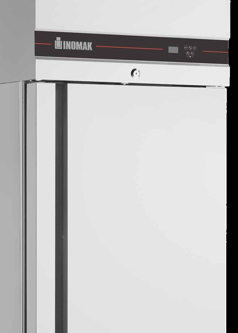 gaskets Automatic evaporation of the condensate water Refrigeration system: Ventilated New thermostat with embedded design for ease of operation & cleaning Stainless feet adjustable in height Energy