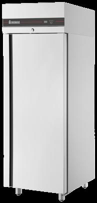 Upright Chillers Technical Characteristics Armoires Refroidisseurs Caracteristiques techniques Anticorrosive protection on the evaporators Door thickness70mm thick Interior designed for easy cleaning