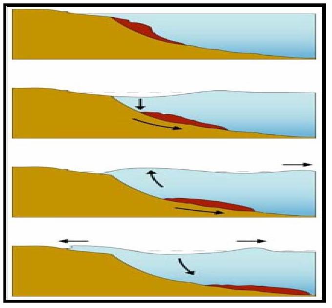 θάλασσα (Παπαζάχος Β, 2003) δεν είναι επικίνδυνα αλλά όταν προσβάλλουν τις ακτές προκαλούν μεγάλες ζημιές, ιδιαίτερα όταν διαδίδονται σε στενούς κόλπους.