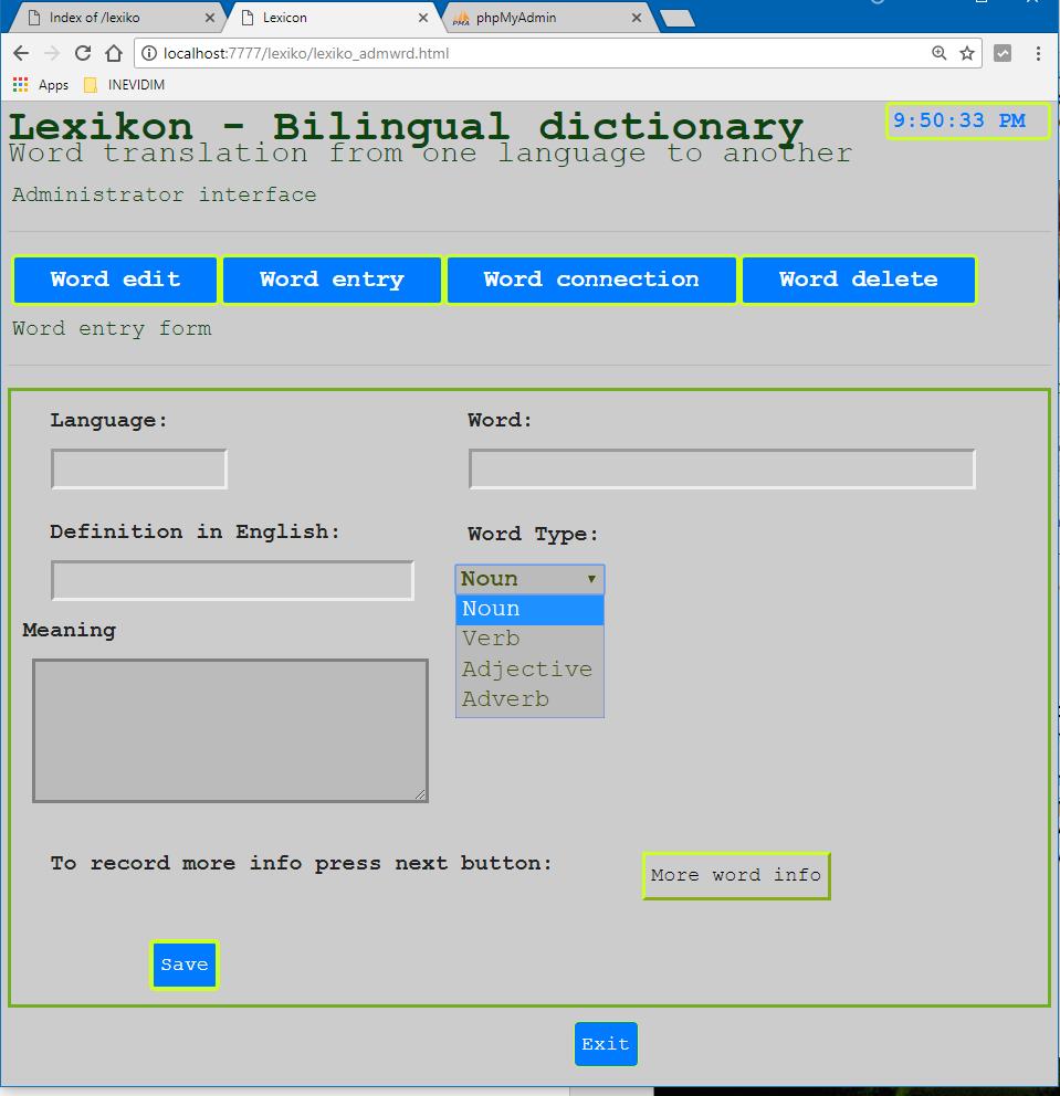 » Word type: τι Μέρος του Λόγου είναι η λέξη.