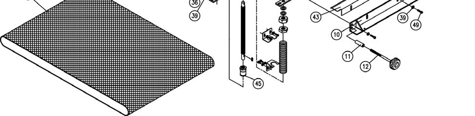 Conveyor Assembly DDS-225 56... TS-081C022...Screw...#10-24 x 3/8... 8 57... DDS237-260...Boot... 4 59... TS-0208021...Socket Head Cap Screw...5/16-18 x 1/2... 8 60... DDS225-260...Nylon Washer... 8 61.