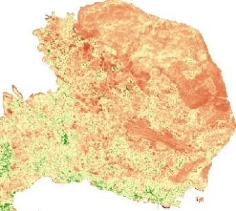 Στις παρακάτω εικόνες με πράσινους τόνους εμφανίζονται τα οξείδια του