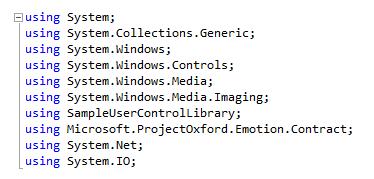 Παράρτημα Α Σε αυτό το παράρτημα παρουσιάζονται οι κυριότερες μέθοδοι της εφαρμογής Microsoft Emotion API.