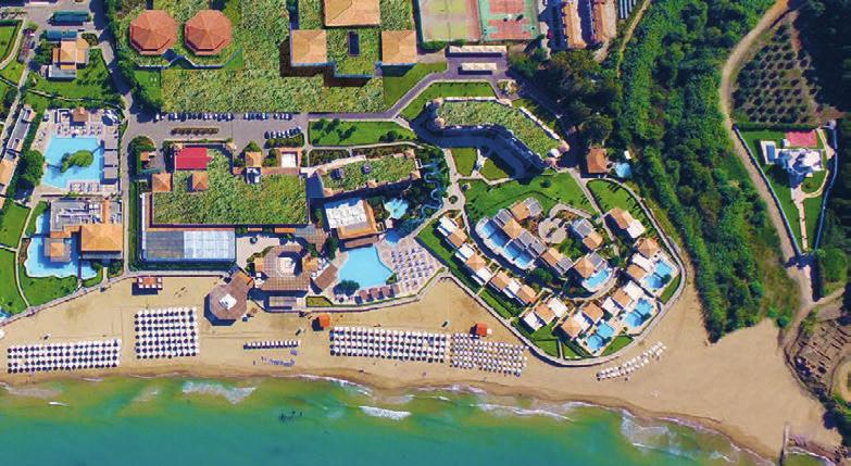 Το πολυτελές Οlympian Village χτισµένo σε µια έκταση 900 στρεµµάτων µε ιδιαίτερα φροντισµένους κήπους και µε µια πανέµορφη χρυσή αµµουδιά σας περιµένει για ονειρικές διακοπές.